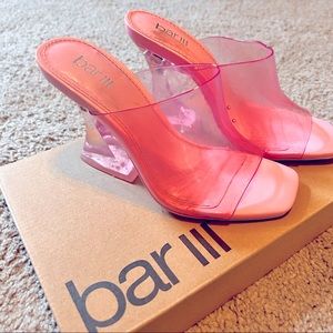 Bar III cute pink heels